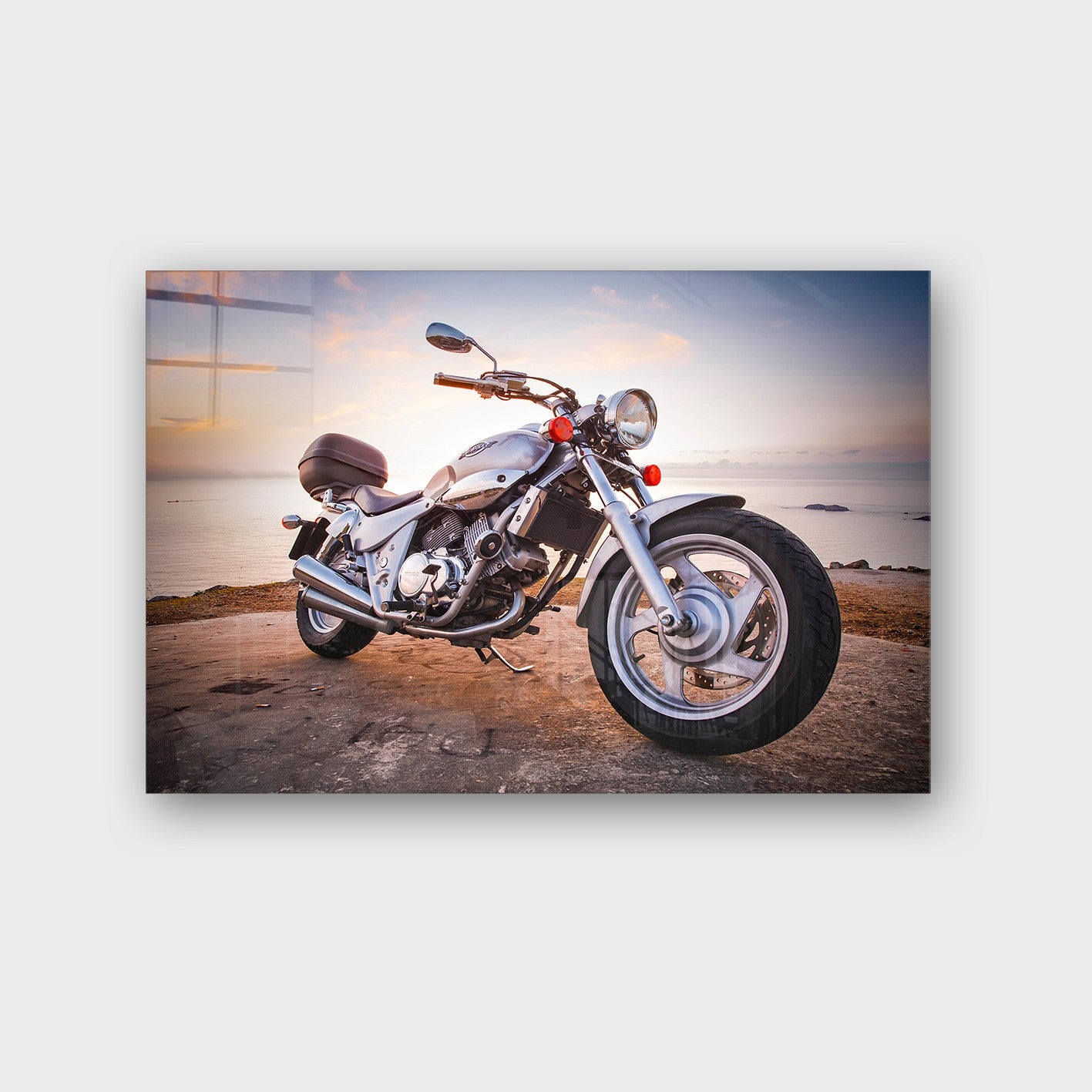 Quadro Decorativo em Vidro Temperado Multicolor 70x100cm - Arte Moderna para Parede