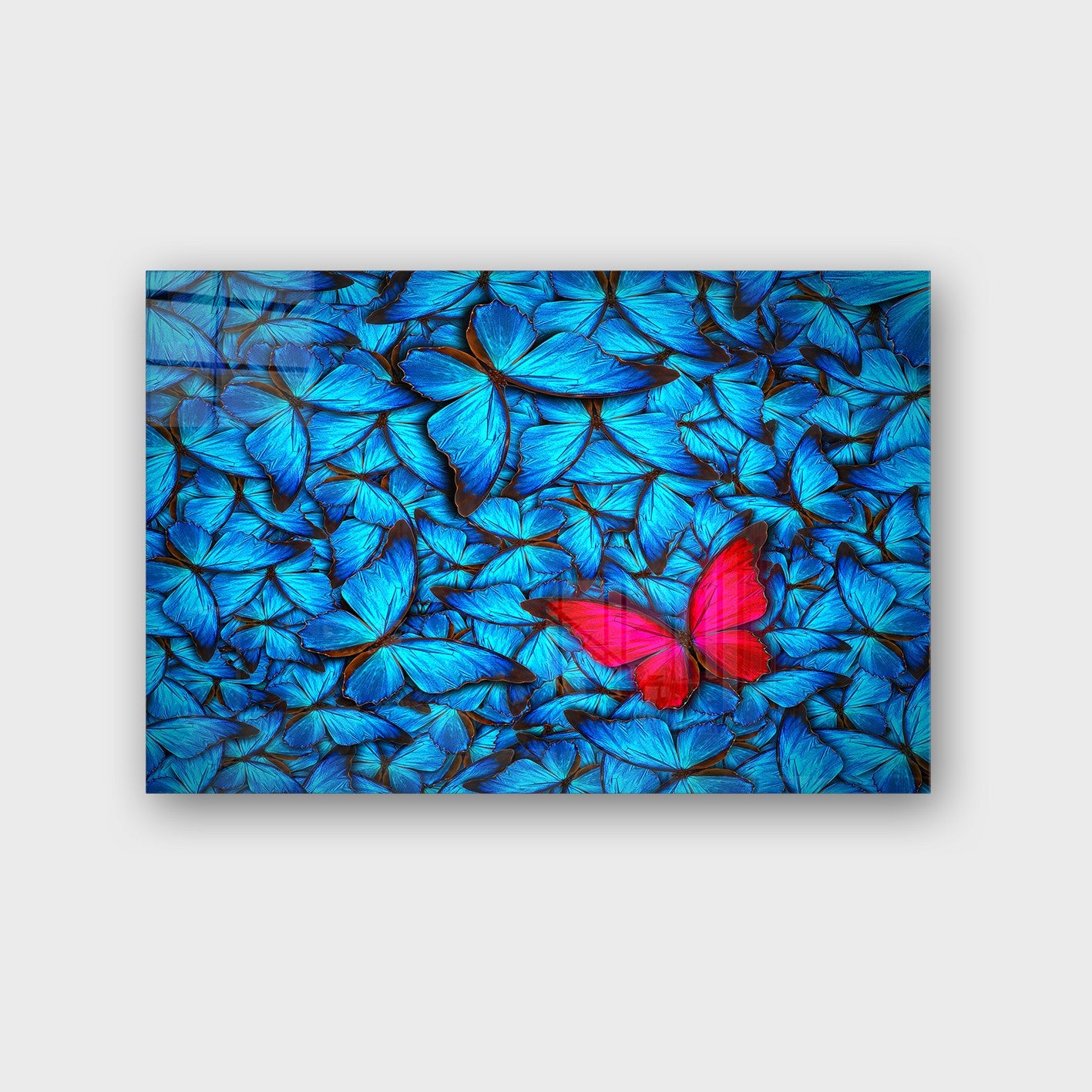 Quadro Decorativo em Vidro Temperado Multicolor 50x70cm - Arte Moderna para Parede