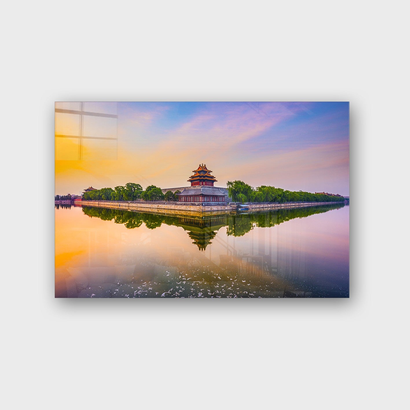 Quadro Decorativo em Vidro Temperado Multicolor 40x60cm - Arte Moderna para Parede