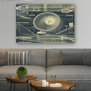 Quadro Decorativo em Vidro Temperado Multicolor 70x100cm - Arte Moderna para Parede