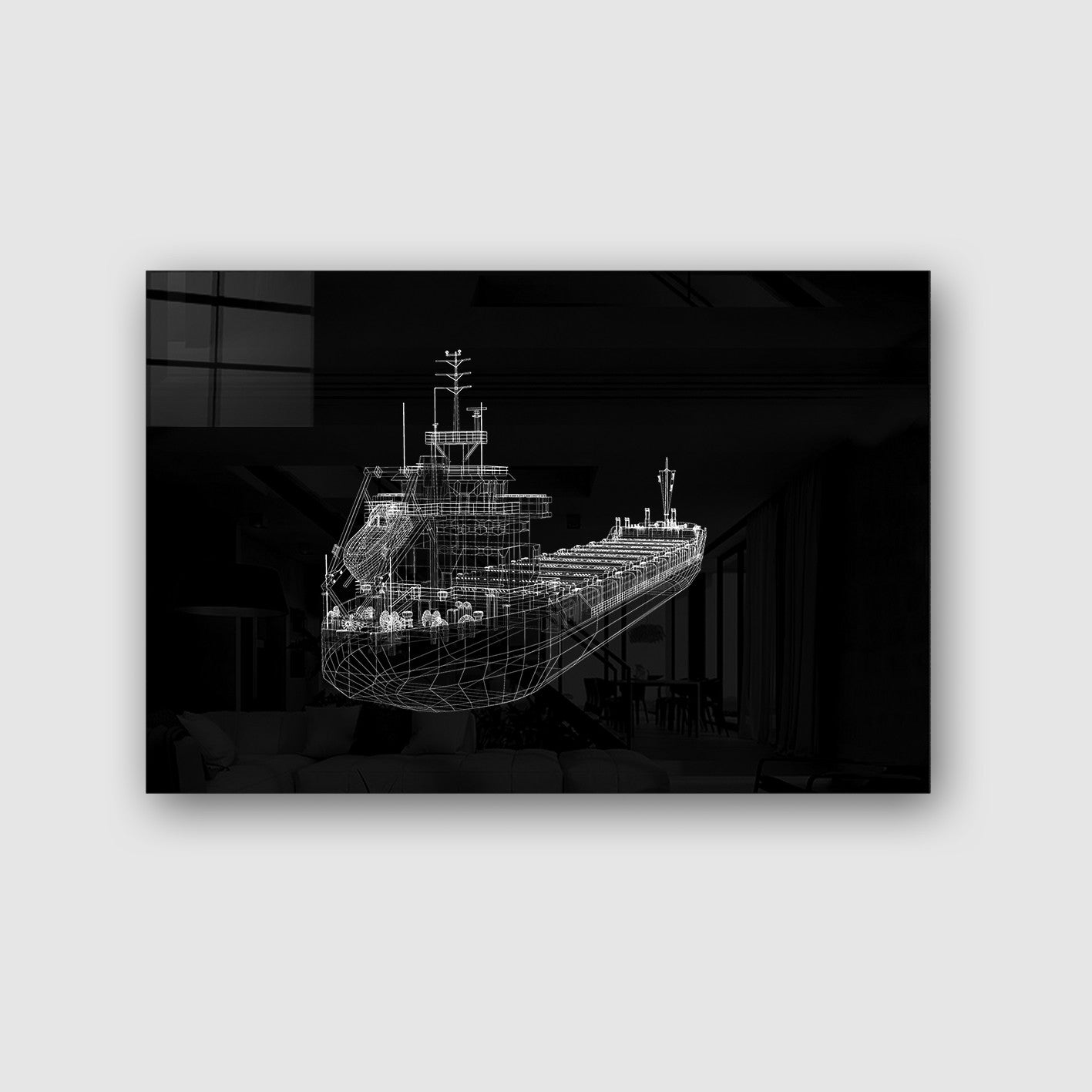 Quadro Decorativo em Vidro Temperado Multicolor 70x100cm - Arte Moderna para Parede