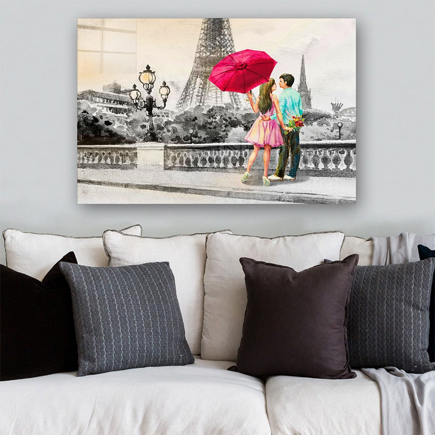 Quadro Decorativo em Vidro Temperado Multicolor 50x70cm - Arte Moderna para Parede