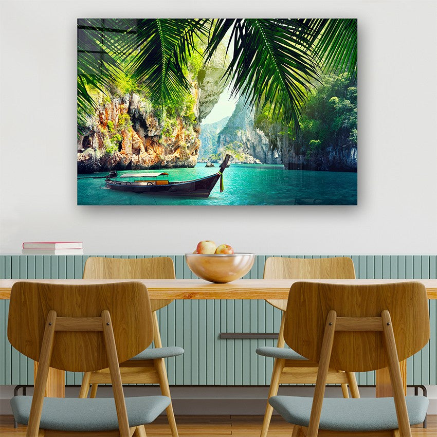 Quadro Decorativo em Vidro Temperado Multicolor 50x70cm - Arte Moderna para Parede