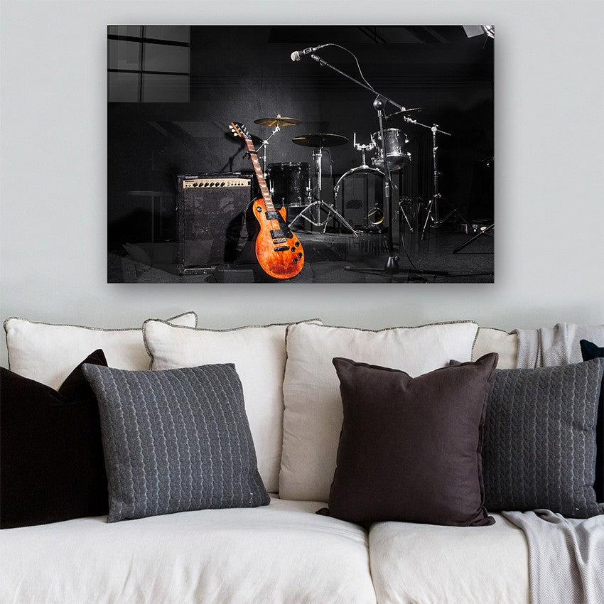 Quadro Decorativo em Vidro Temperado Multicolor 40x60cm - Arte Moderna para Parede