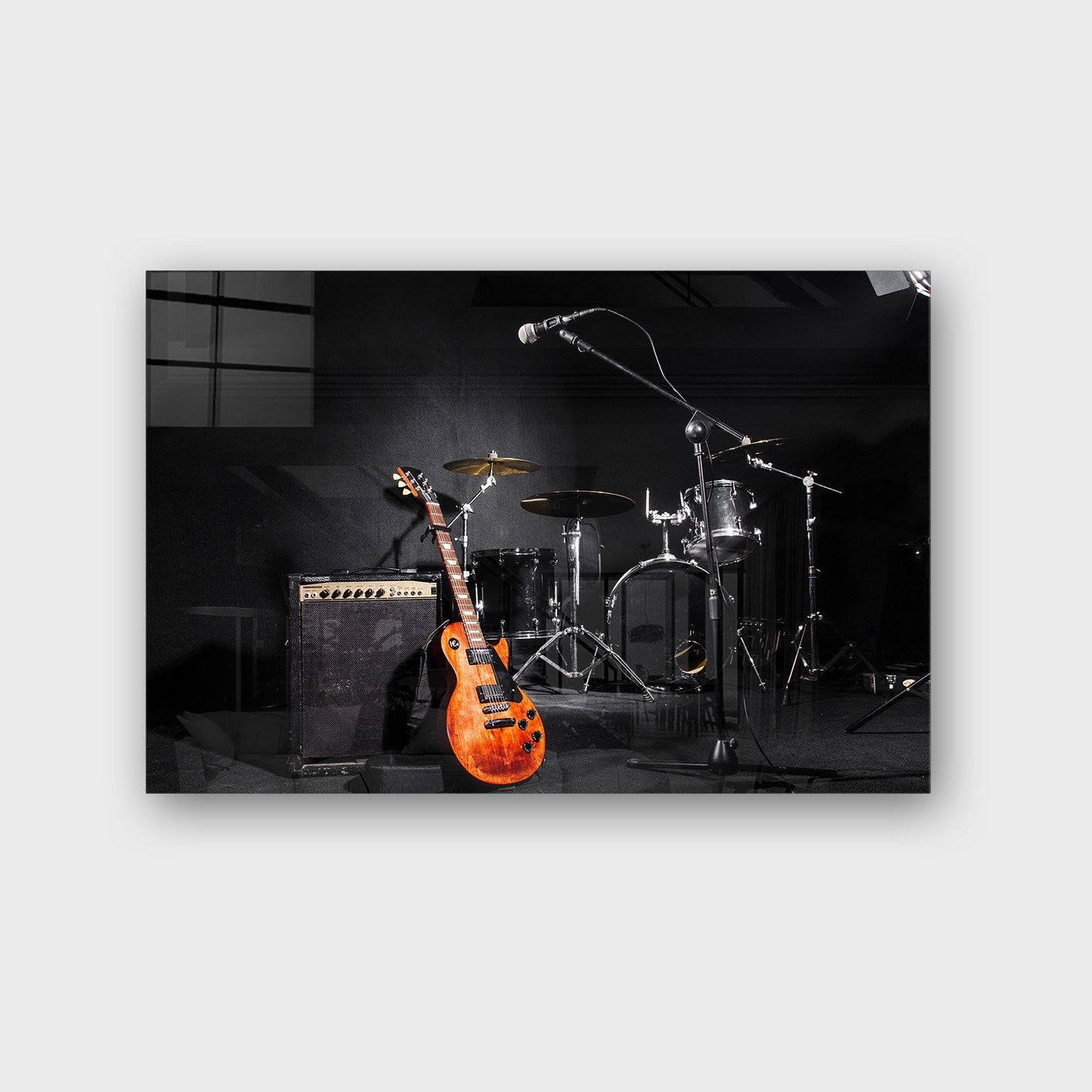 Quadro Decorativo em Vidro Temperado Multicolor 40x60cm - Arte Moderna para Parede