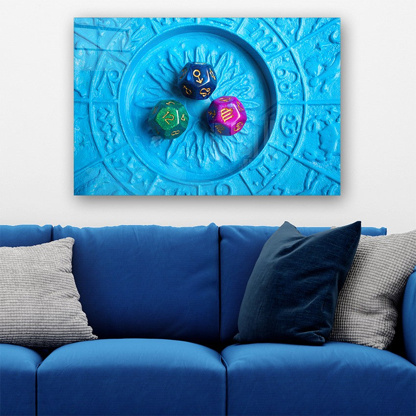 Quadro Decorativo em Vidro Temperado Multicolor 50x70cm - Arte Moderna para Parede