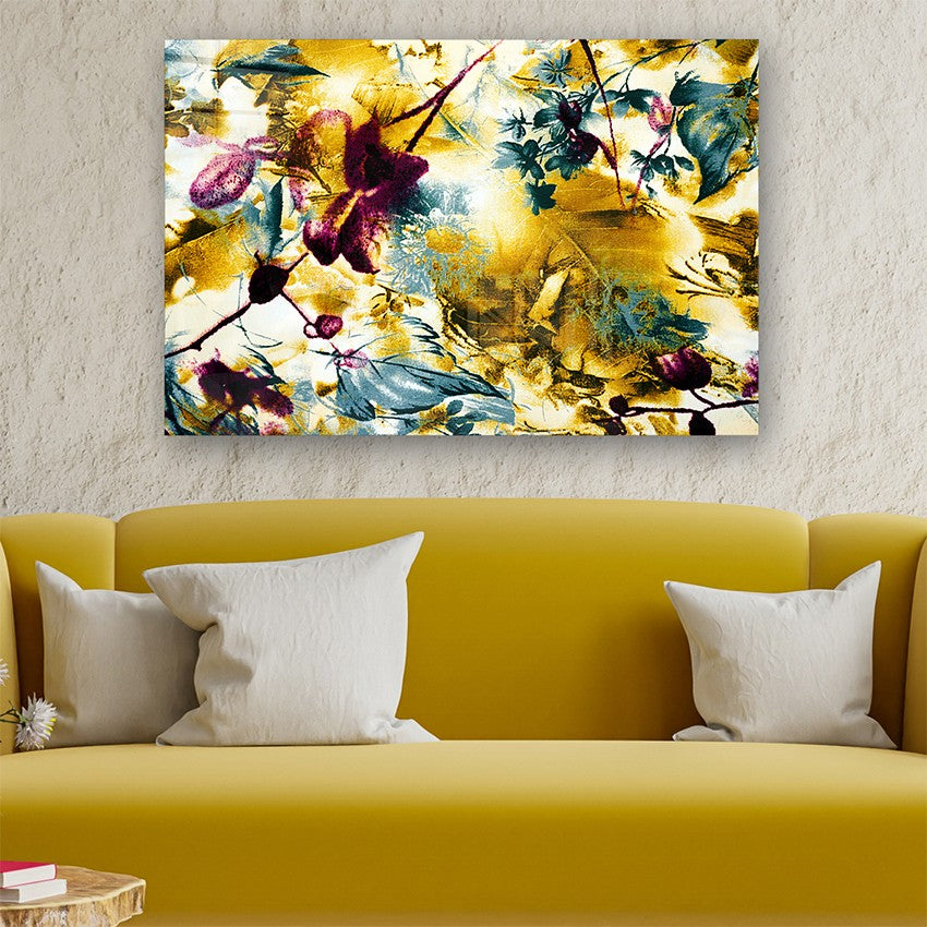 Quadro Decorativo em Vidro Temperado Multicolor 50x70cm - Arte Moderna para Parede