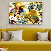 Quadro Decorativo em Vidro Temperado Multicolor 70x100cm - Arte Moderna para Parede