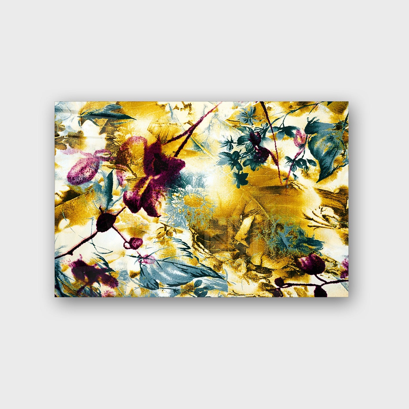 Quadro Decorativo em Vidro Temperado Multicolor 70x100cm - Arte Moderna para Parede