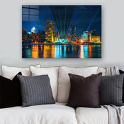 Quadro Decorativo em Vidro Temperado Multicolor 70x100cm - Arte Moderna para Parede