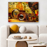 Quadro Decorativo em Vidro Temperado Multicolor 50x70cm - Arte Moderna para Parede