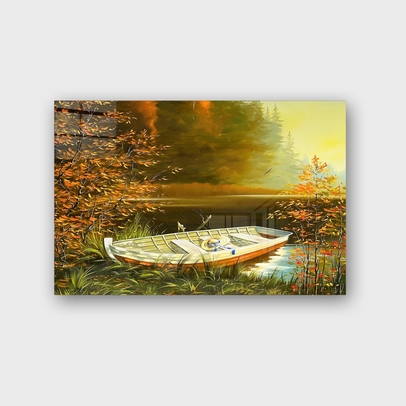 Quadro Decorativo em Vidro Temperado Multicolor 50x70cm - Arte Moderna para Parede