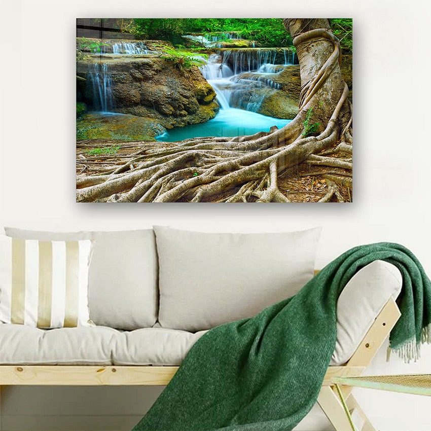 Quadro Decorativo em Vidro Temperado Multicolor 40x60cm - Arte Moderna para Parede