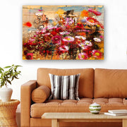 Quadro Decorativo em Vidro Temperado Multicolor 70x100cm - Arte Moderna para Parede