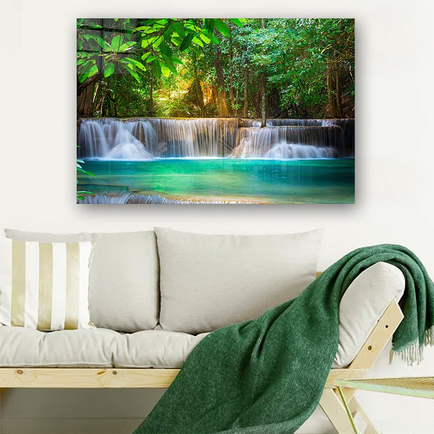 Quadro Decorativo em Vidro Temperado Multicolor 50x70cm - Arte Moderna para Parede
