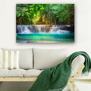 Quadro Decorativo em Vidro Temperado Multicolor 70x100cm - Arte Moderna para Parede