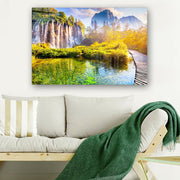 Quadro Decorativo em Vidro Temperado Multicolor 40x60cm - Arte Moderna para Parede