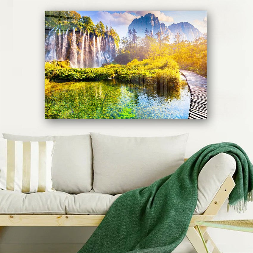 Quadro Decorativo em Vidro Temperado Multicolor 70x100cm - Arte Moderna para Parede