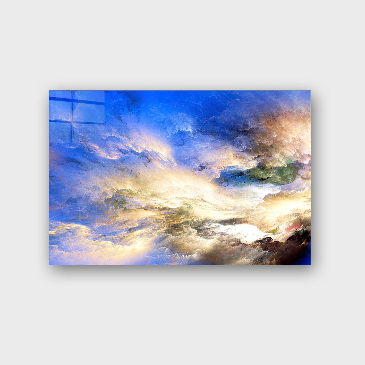 Quadro Decorativo em Vidro Temperado Multicolor 70x100cm - Arte Moderna para Parede