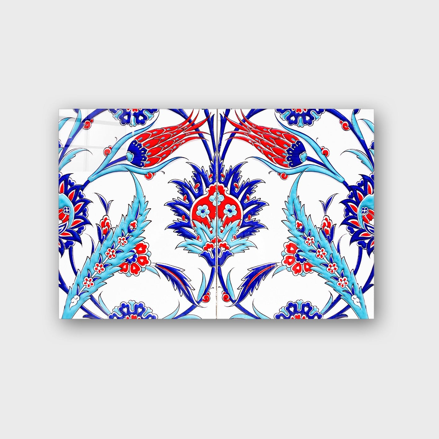 Quadro Decorativo em Vidro Temperado Multicolor 40x60cm - Arte Moderna para Parede