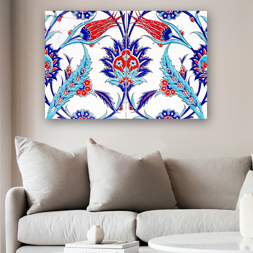 Quadro Decorativo em Vidro Temperado Multicolor 70x100cm - Arte Moderna para Parede