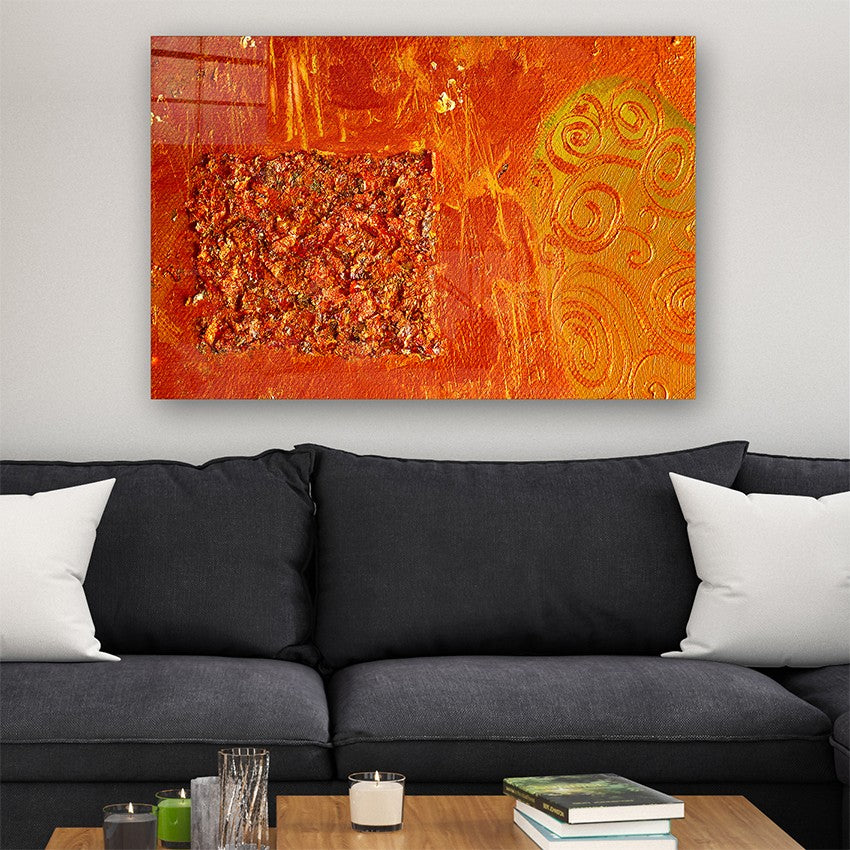 Quadro Decorativo em Vidro Temperado Multicolor 70x100cm - Arte Moderna para Parede