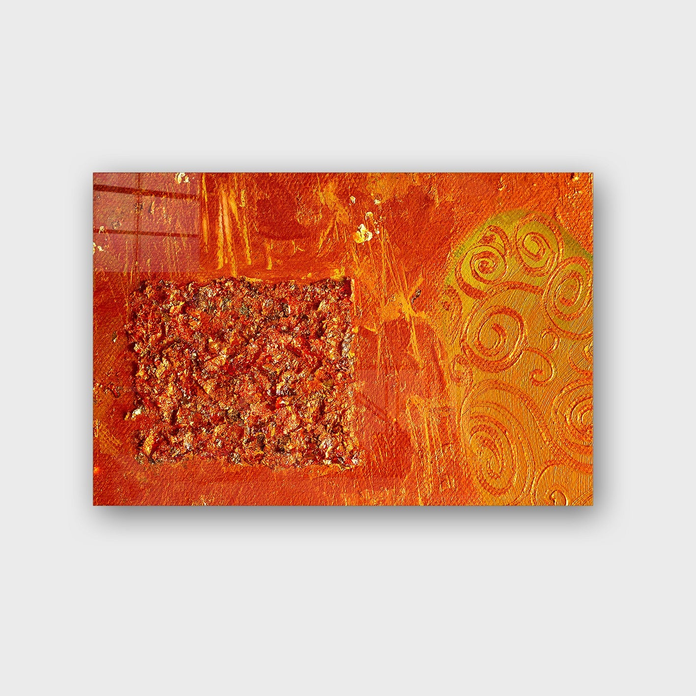 Quadro Decorativo em Vidro Temperado Multicolor 70x100cm - Arte Moderna para Parede