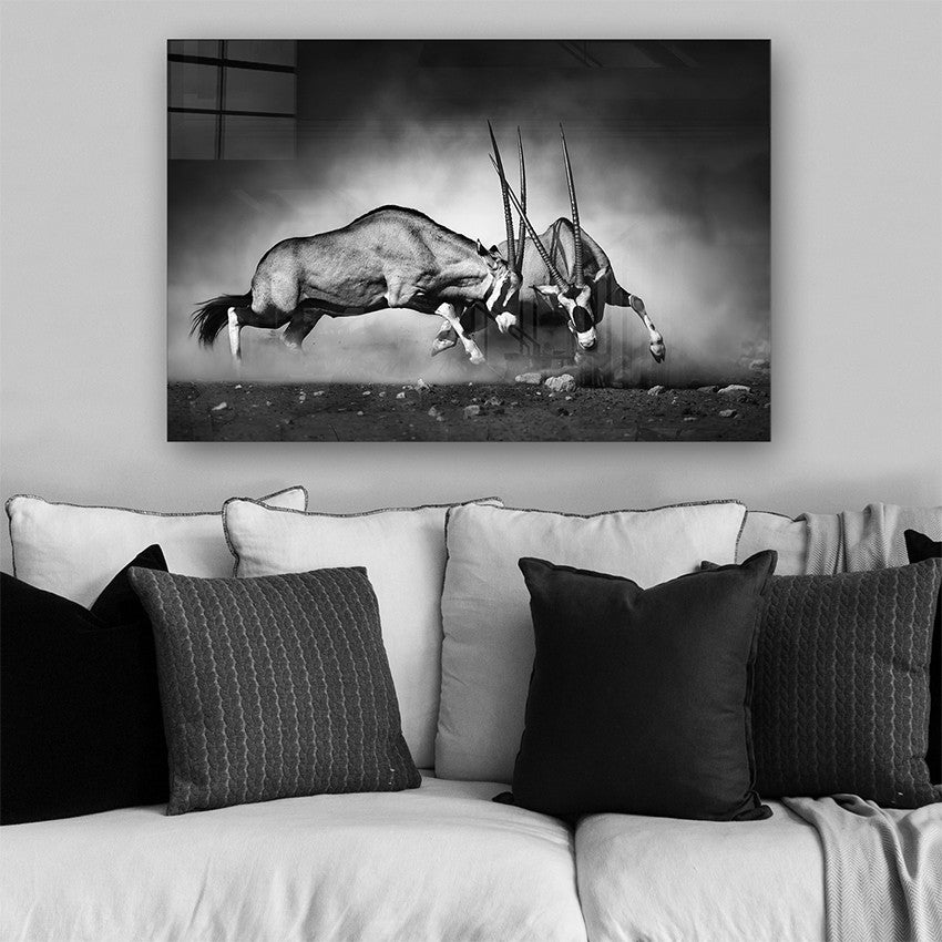 Quadro Decorativo em Vidro Temperado Multicolor 40x60cm - Arte Moderna para Parede