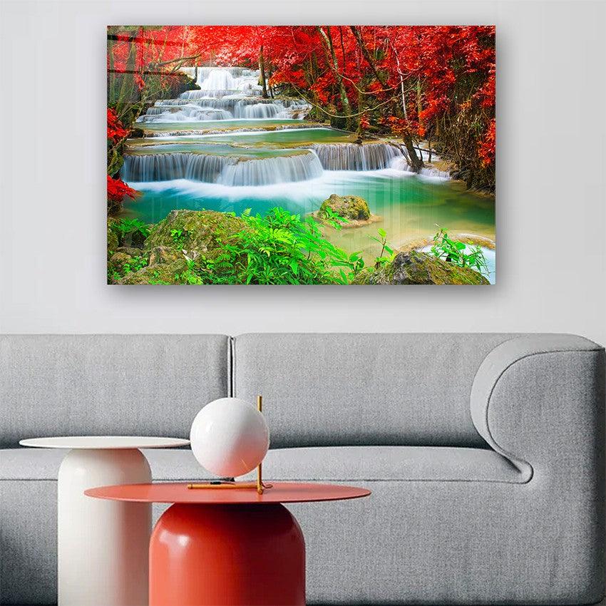 Quadro Decorativo em Vidro Temperado Multicolor 50x70cm - Arte Moderna para Parede