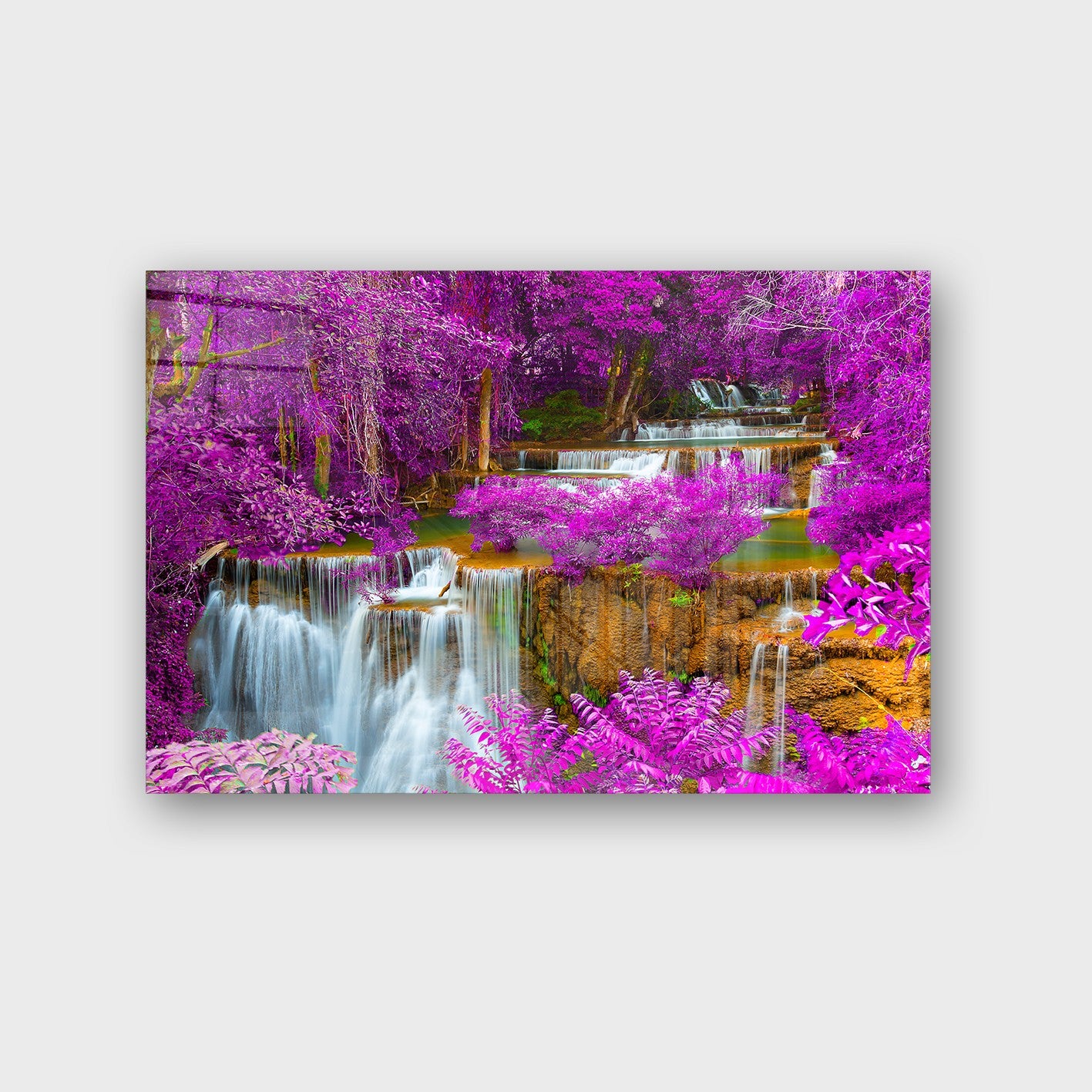 Quadro Decorativo em Vidro Temperado Multicolor 40x60cm - Arte Moderna para Parede