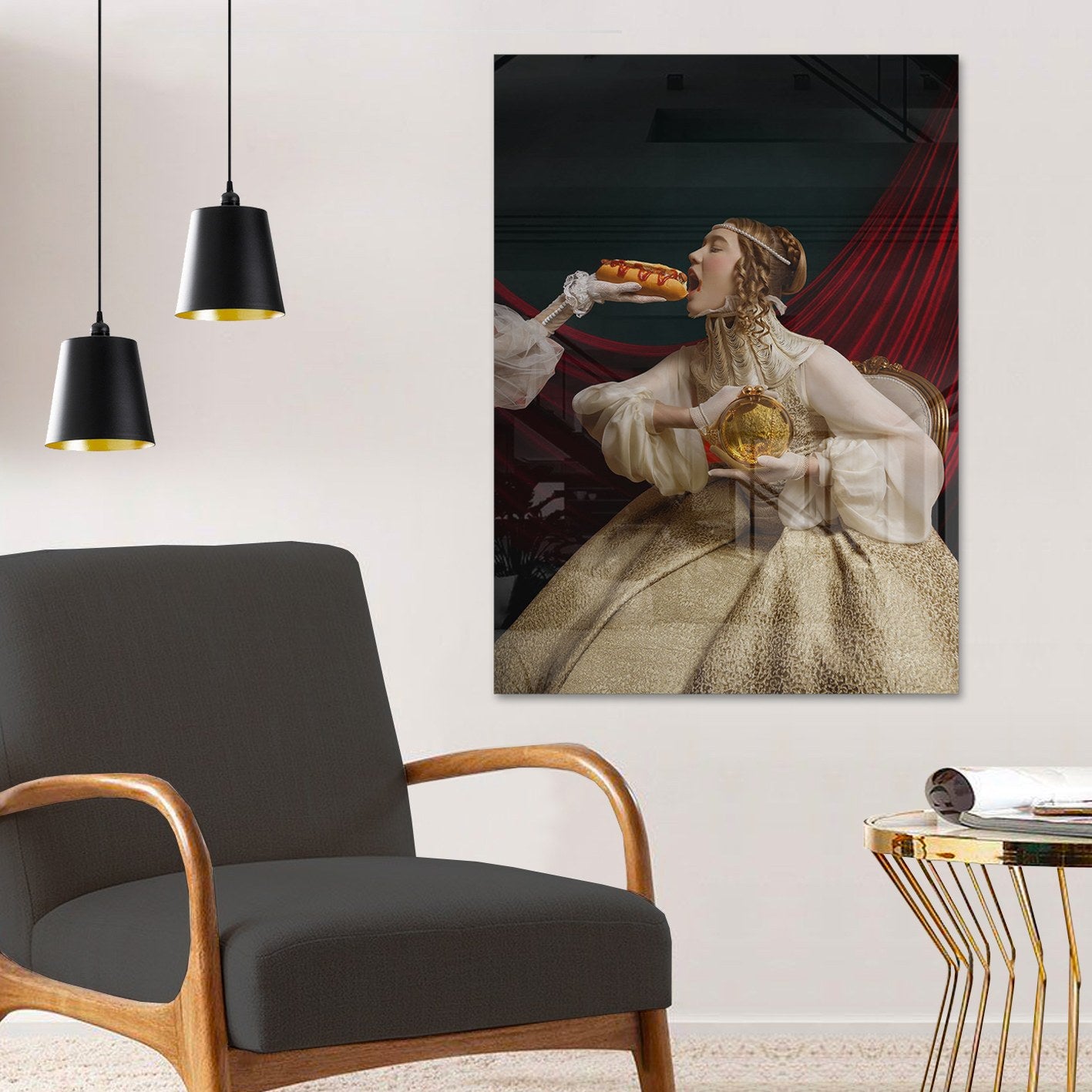 Quadro Decorativo em Vidro Temperado Multicolor 40x60cm - Arte Moderna para Parede