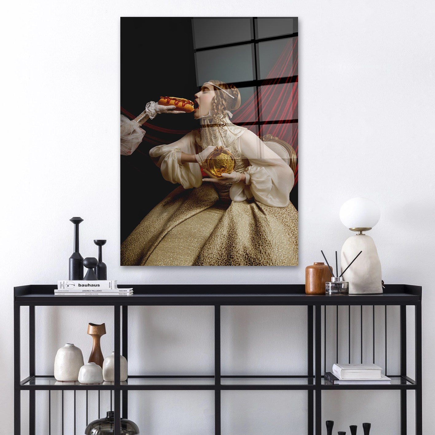 Quadro Decorativo em Vidro Temperado Multicolor 70x100cm - Arte Moderna para Parede