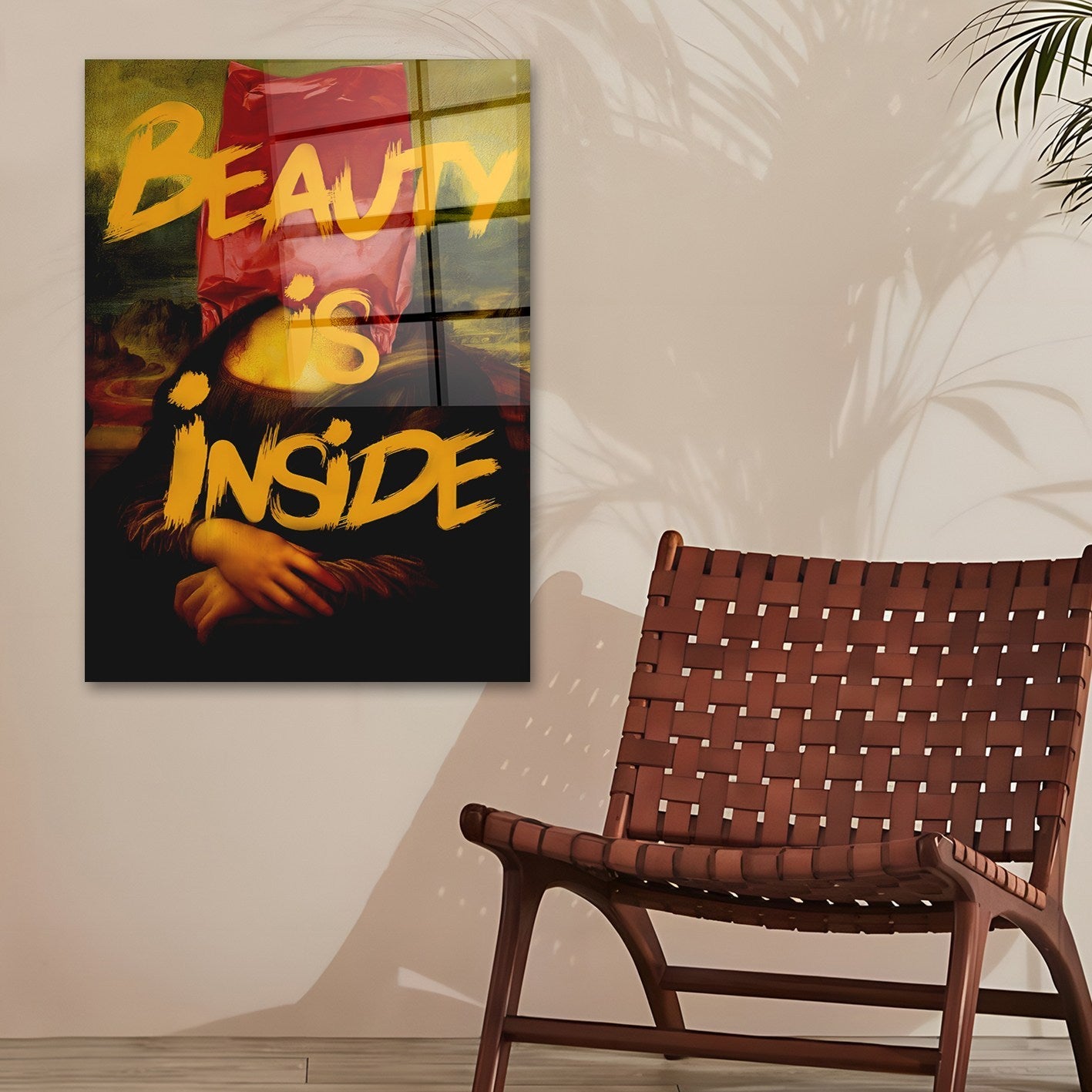 Quadro Decorativo em Vidro Temperado Multicolor 50x70cm - Arte Moderna para Parede