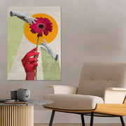 Quadro Decorativo em Vidro Temperado Multicolor 50x70cm - Arte Moderna para Parede