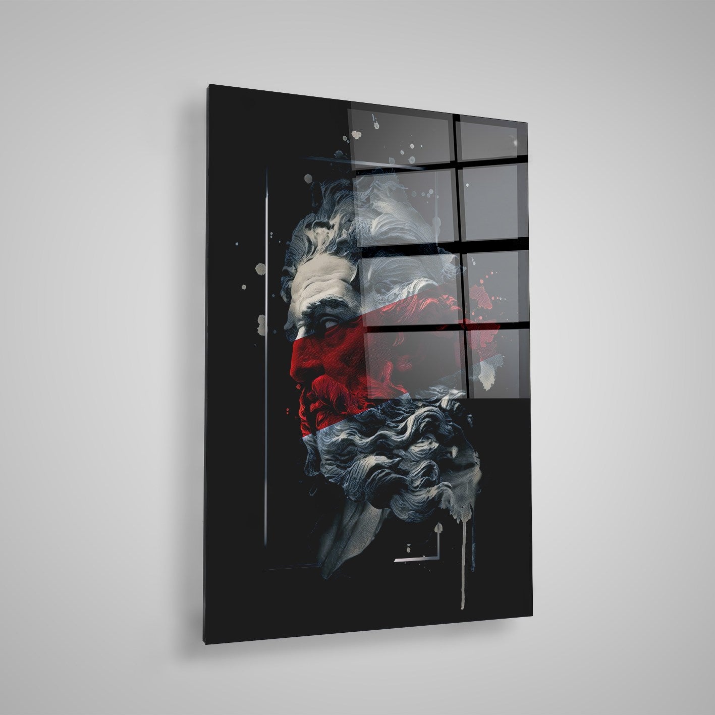 Quadro Decorativo em Vidro Temperado Multicolor 70x100cm - Arte Moderna para Parede
