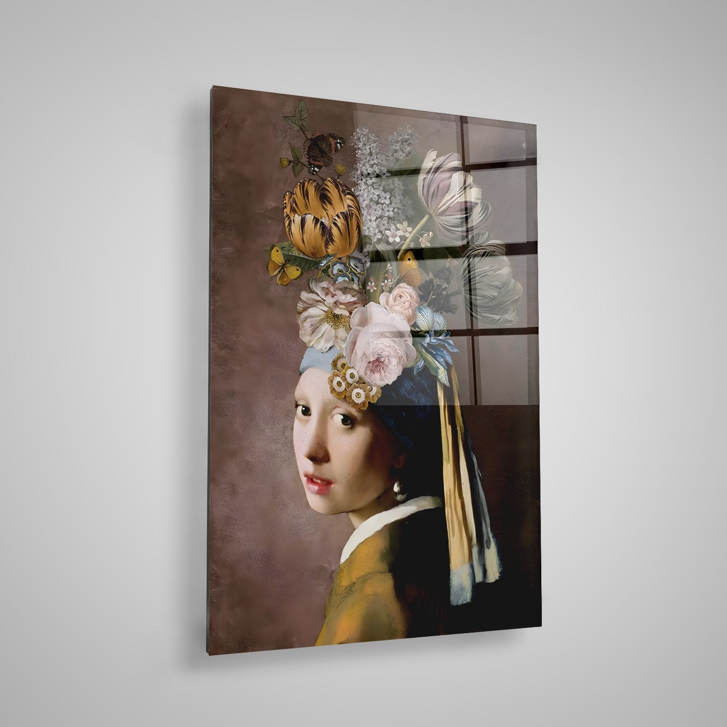 Quadro Decorativo em Vidro Temperado Multicolor 50x70cm - Arte Moderna para Parede