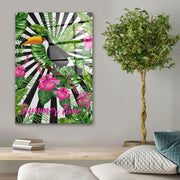 Quadro Decorativo em Vidro Temperado Multicolor 40x60cm - Arte Moderna para Parede