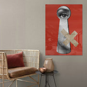 Quadro Decorativo em Vidro Temperado Multicolor 50x70cm - Arte Moderna para Parede