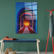 Quadro Decorativo em Vidro Temperado Multicolor 70x100cm - Arte Moderna para Parede