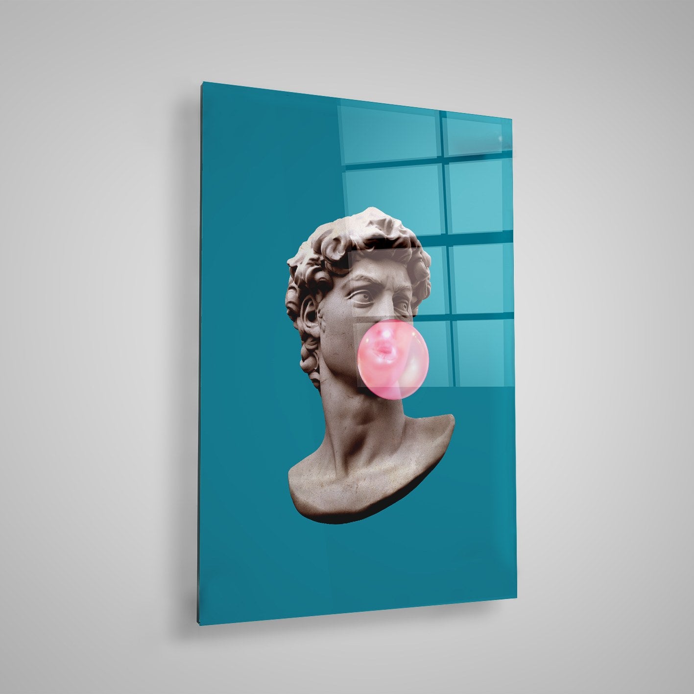 Quadro Decorativo em Vidro Temperado Multicolor 40x60cm - Arte Moderna para Parede