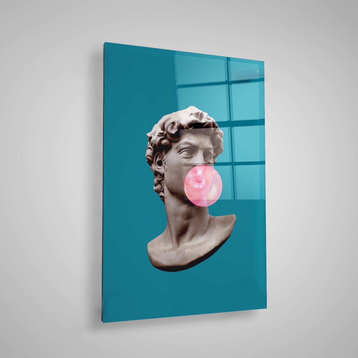 Quadro Decorativo em Vidro Temperado Multicolor 40x60cm - Arte Moderna para Parede