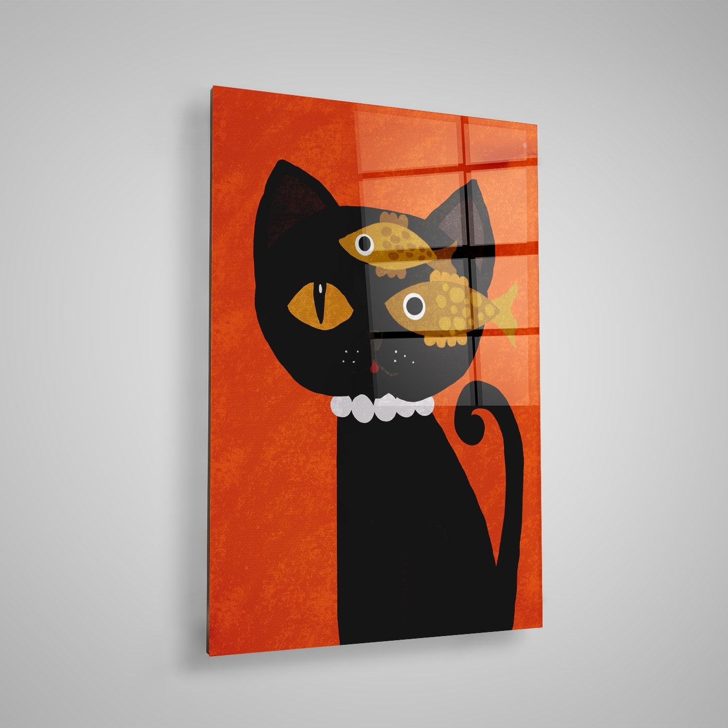 Quadro Decorativo em Vidro Temperado Multicolor 40x60cm - Arte Moderna para Parede