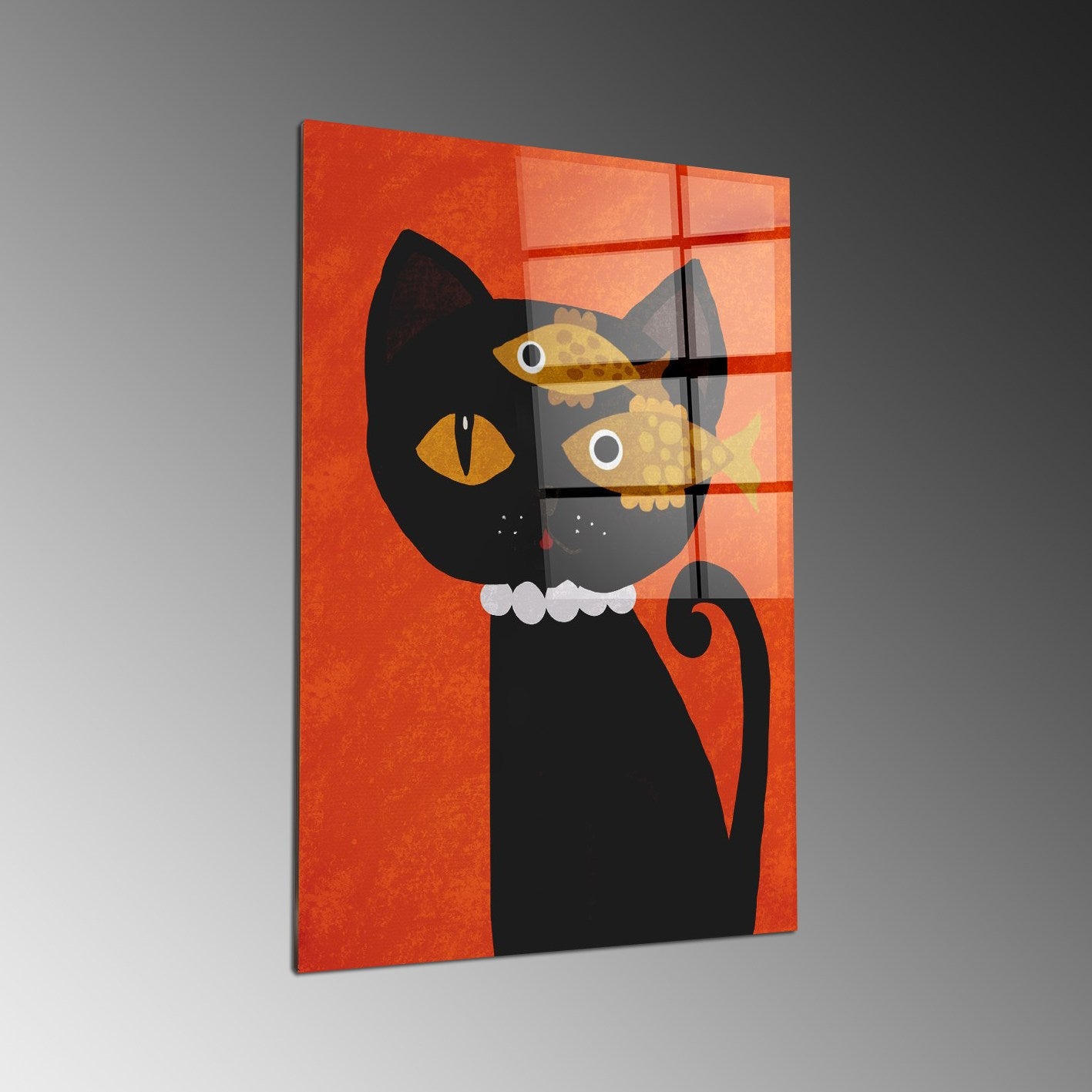 Quadro Decorativo em Vidro Temperado Multicolor 70x100cm - Arte Moderna para Parede