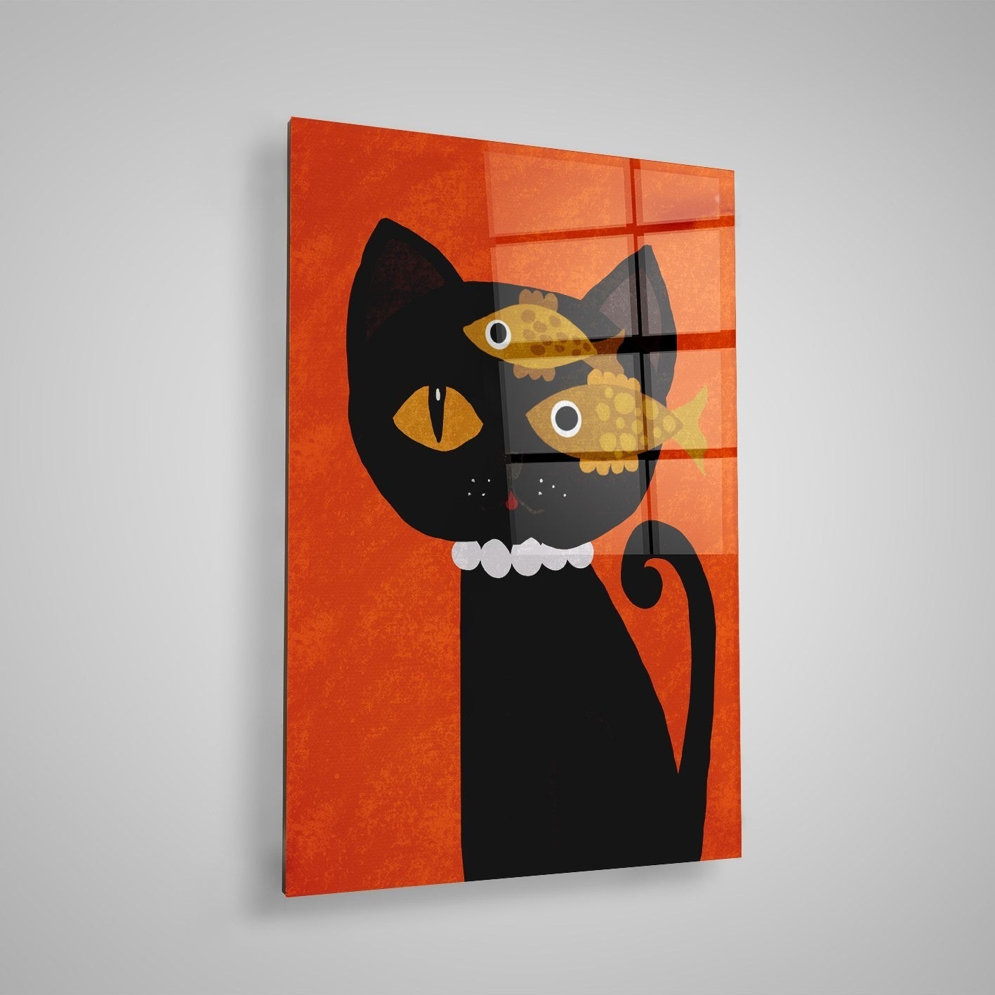 Quadro Decorativo em Vidro Temperado Multicolor 70x100cm - Arte Moderna para Parede
