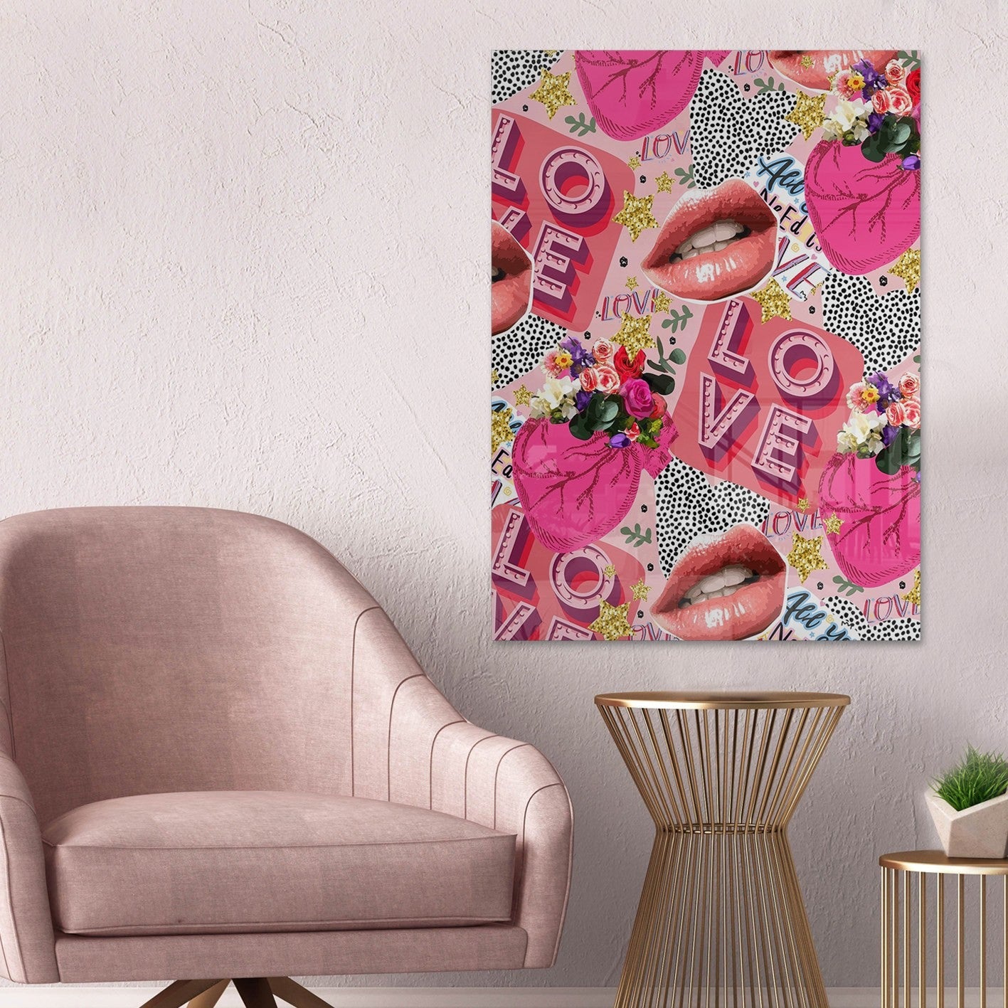 Quadro Decorativo em Vidro Temperado Multicolor 40x60cm - Arte Moderna para Parede