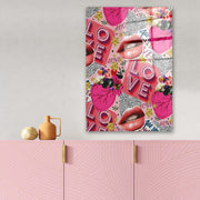 Quadro Decorativo em Vidro Temperado Multicolor 70x100cm - Arte Moderna para Parede