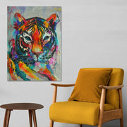 Quadro Decorativo em Vidro Temperado Multicolor 40x60cm - Arte Moderna para Parede