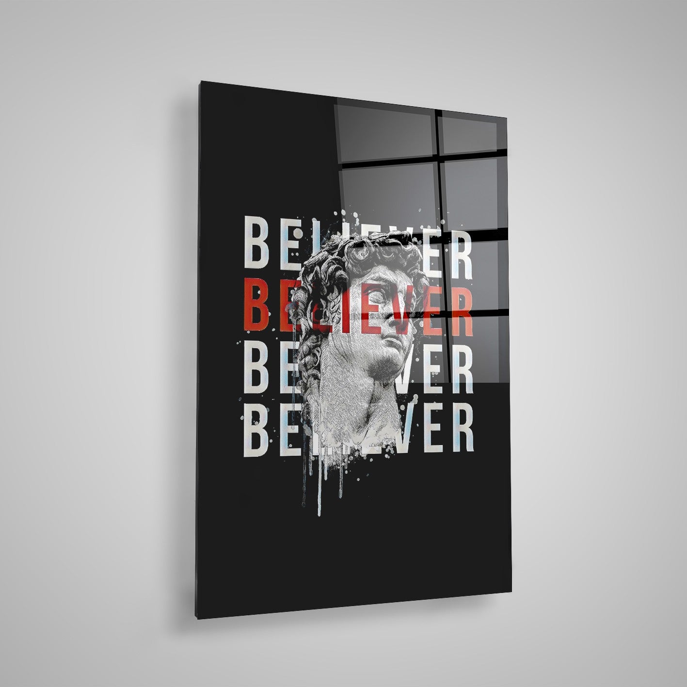 Quadro Decorativo em Vidro Temperado Multicolor 70x100cm - Arte Moderna para Parede