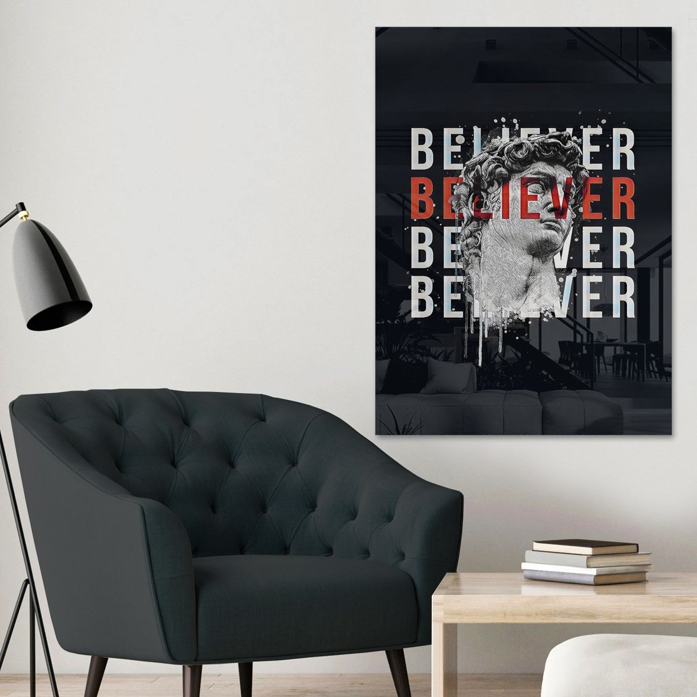 Quadro Decorativo em Vidro Temperado Multicolor 70x100cm - Arte Moderna para Parede