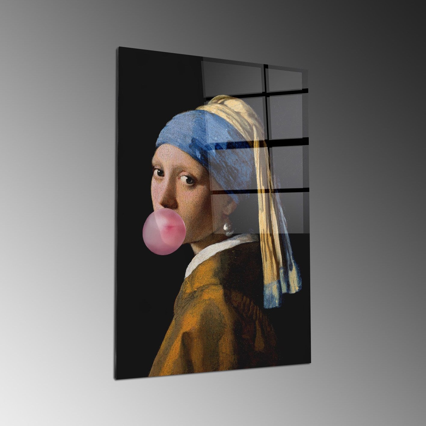 Quadro Decorativo em Vidro Temperado Multicolor 50x70cm - Arte Moderna para Parede